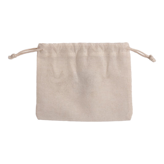 1 Adet Doğal Hambez Kese Çok Amaçlı Bez Torba İpli Büzgülü Organik Bez Kese 15cmx12cm